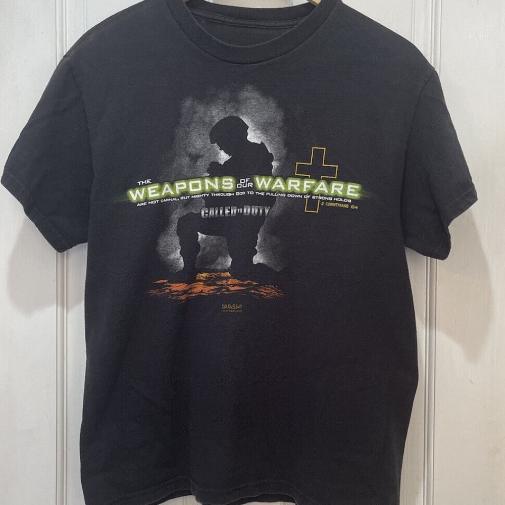 2010 Kerusso Christian Called To Duty Weapons of Our Warfare Black T-Shirt